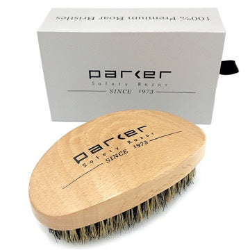 Cepillo para barba y cabello cerda natural en madera de haya