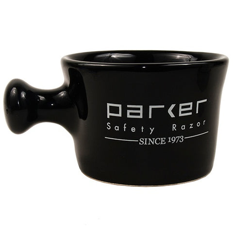 Tazon Ceramico Parker color negro de 10 cm x 12.5 cm