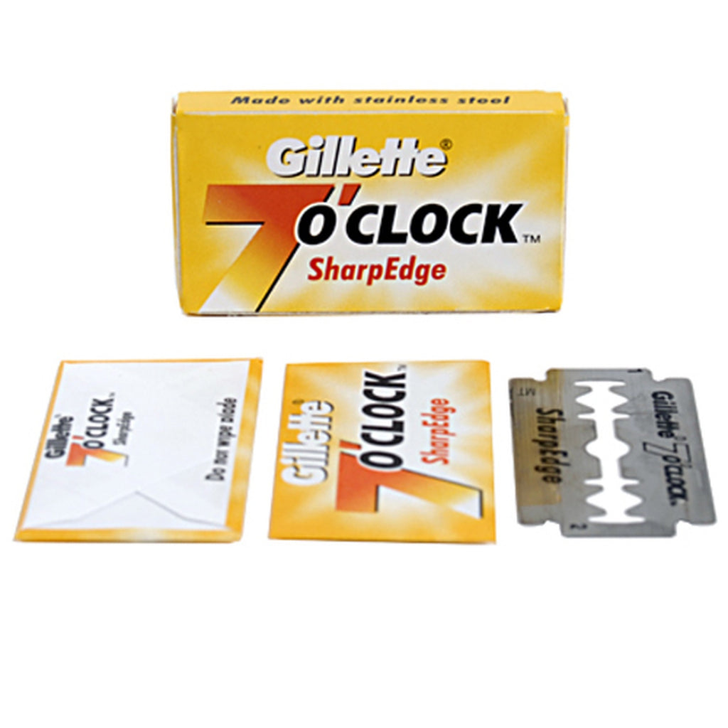 Hoja de Afeitar Doble Filo Gillette 7 O'clock Sharp Edge